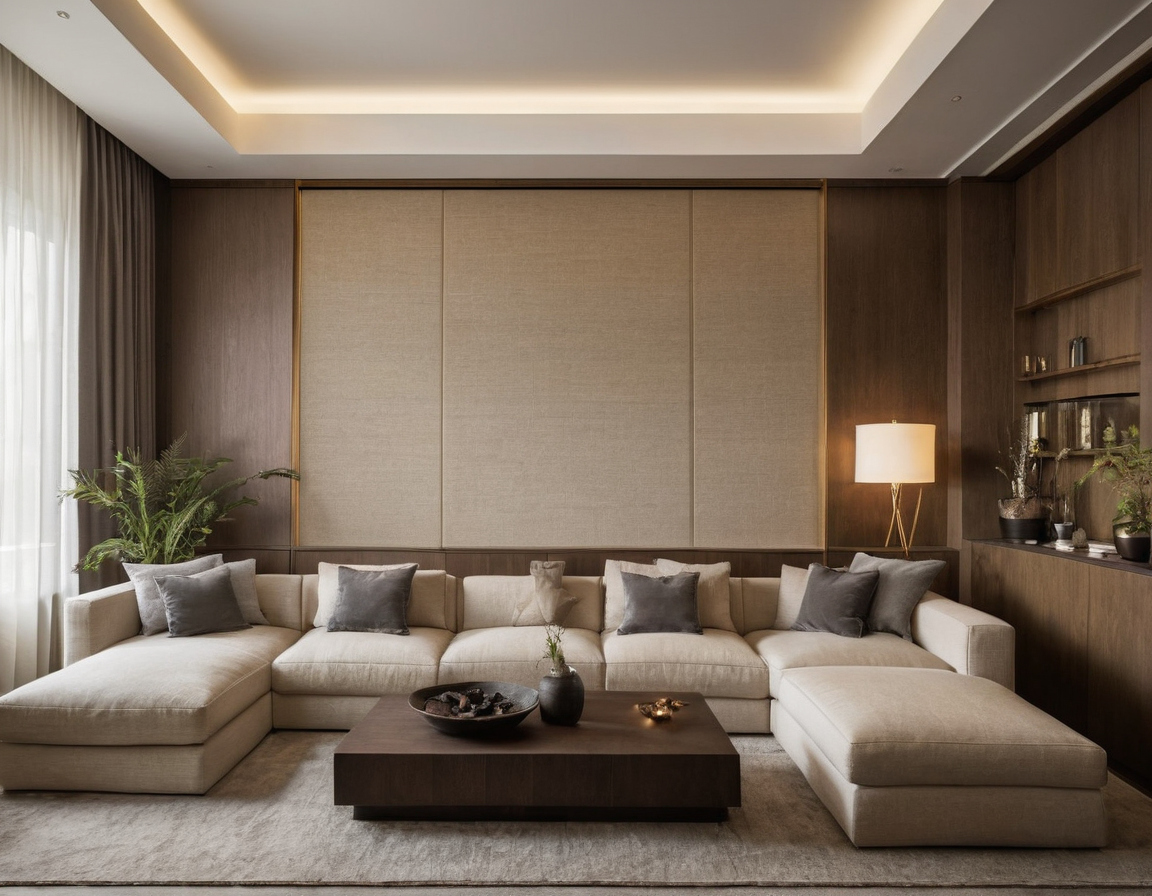 What simple scorecard helps choose between interior design companies in Riyadh shown in a luxury residential interior