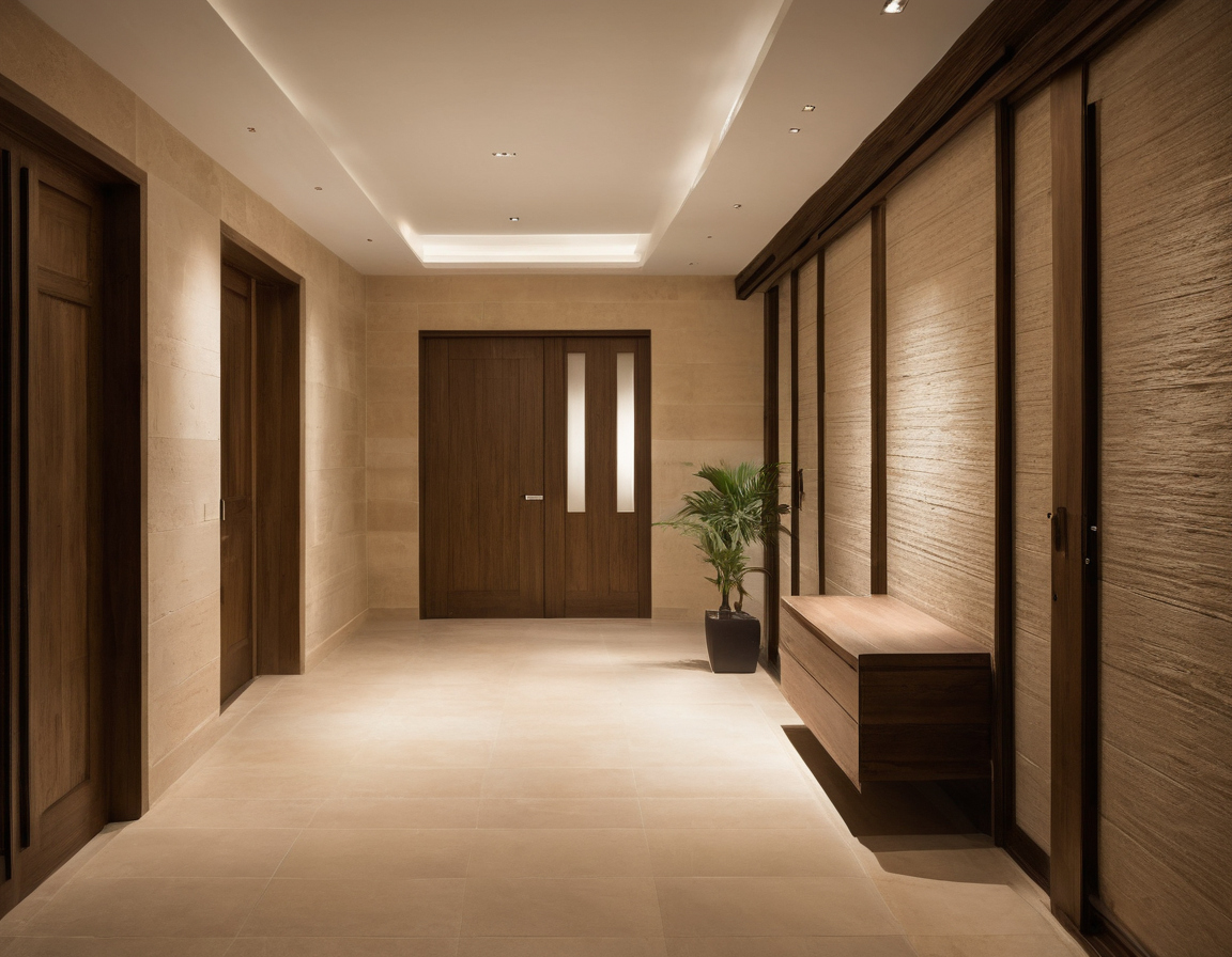 Privacy can be improved without wasting the Saudi villa area on corridors interior planning detail